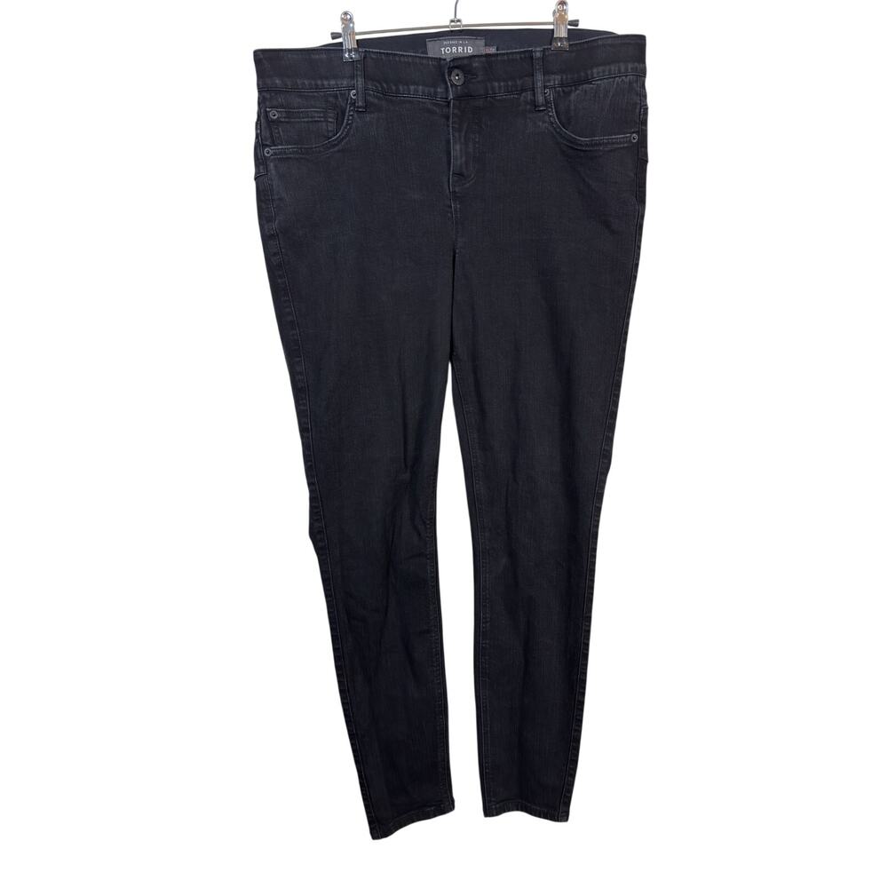 Torrid Bombshell Skinny Jeans Womens 18T Black High Rise Premium Stretch